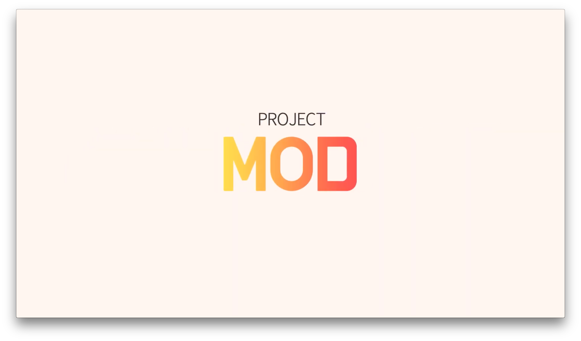 프로젝트 MOD